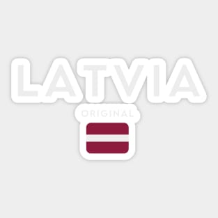 Latvia flag, latvian flag Sticker